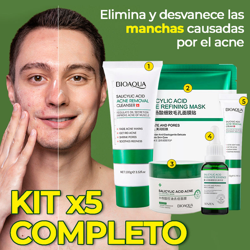 💚Kit Limpiador de Poros-Exfoliante x5 SalicylicAcidⓇ ✨