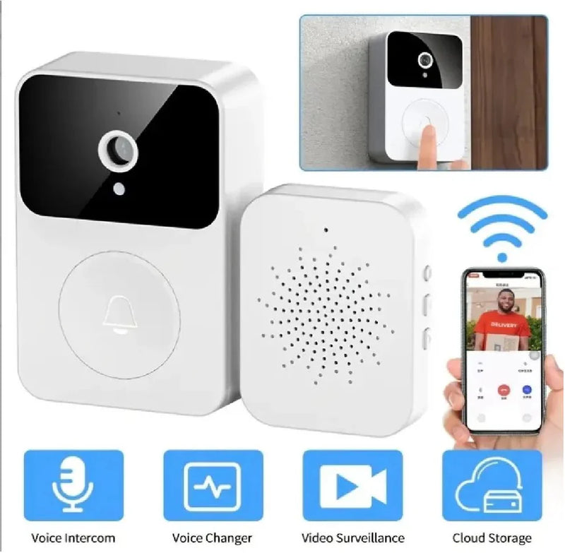 Timbre Camara Wifi🚨 + Alarma + Microfono + Grabación🎥🔔📲