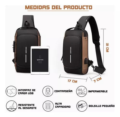 Bandolera/Shoulder Bag™ - Antirrobo e impermeable