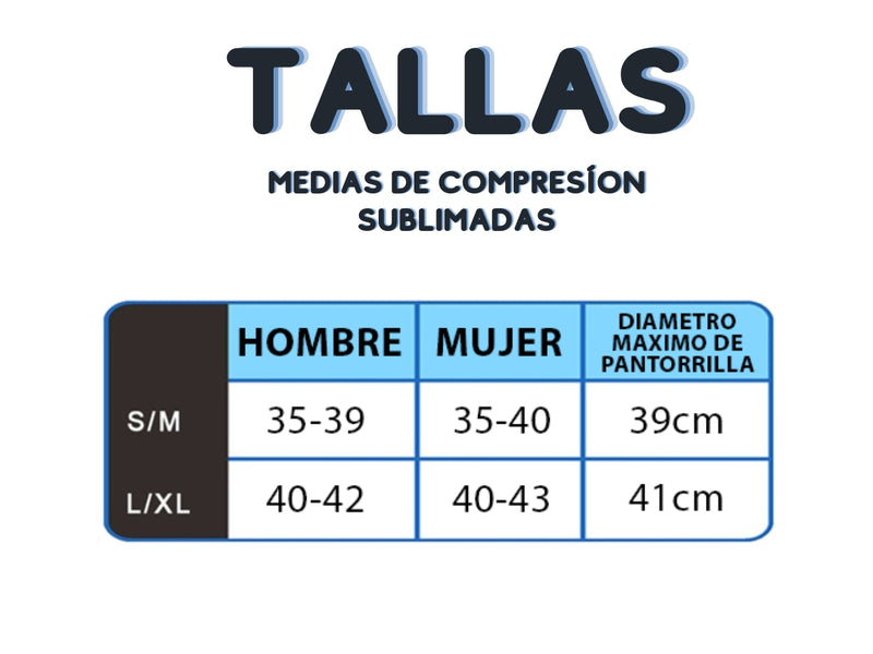 Medias de Compresion (Trineos Navidad)