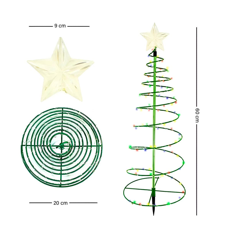 Árbol de Navidad Solar Espiral C2015-16