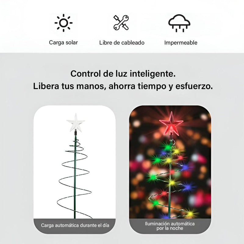 Árbol de Navidad Solar Espiral C2015-16