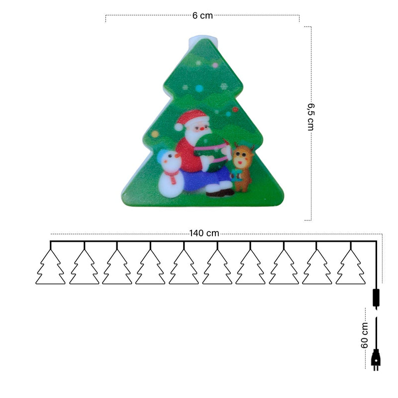 Guirnalda LED Navidad Arboles S4051