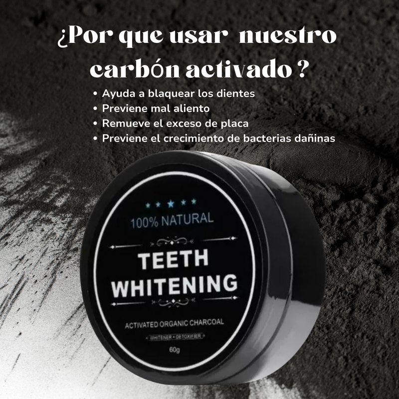 Carbon Activado 30g Blanqueamiento Dental