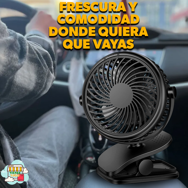 Ventilador Portátil con USB para Carro y Casa