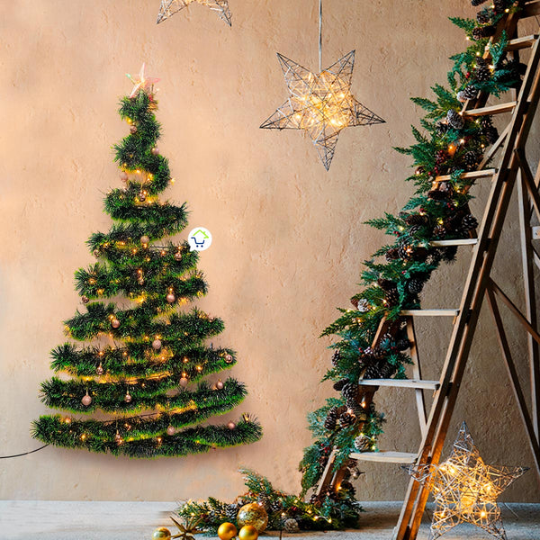 ÁRBOL DE NAVIDAD DE PARED®|LUCES+ESTRELLA INCLUIDA🎄🌟