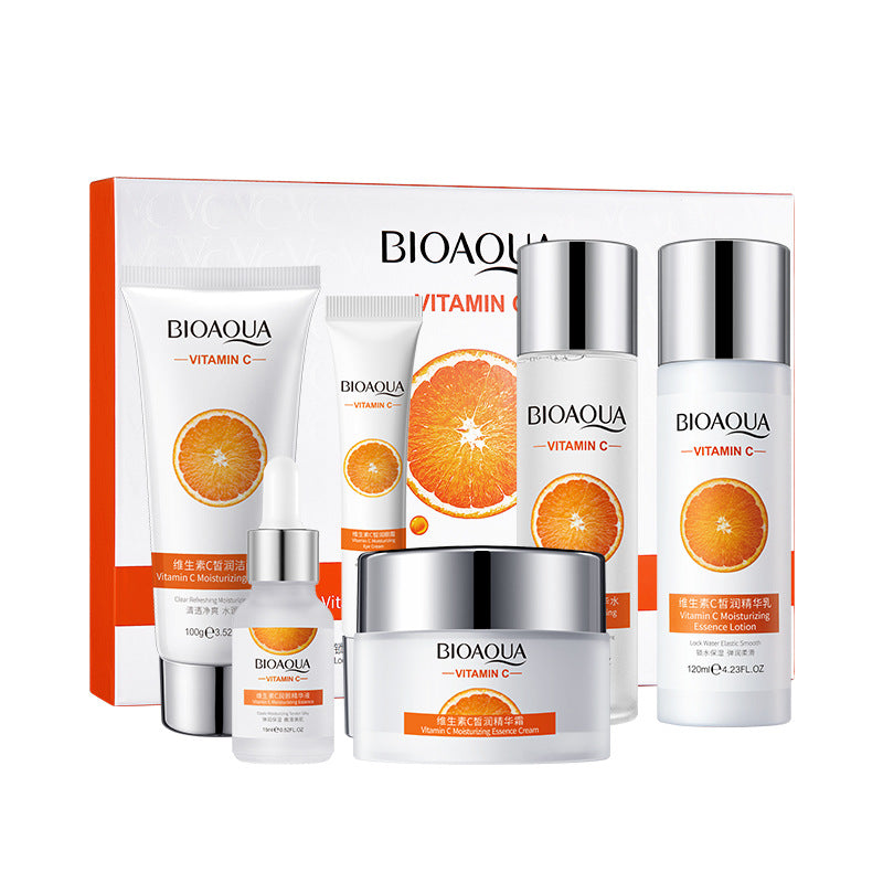 🧡Kit de lujo BioAqua Skin Care Vitamina C 🍊🌟