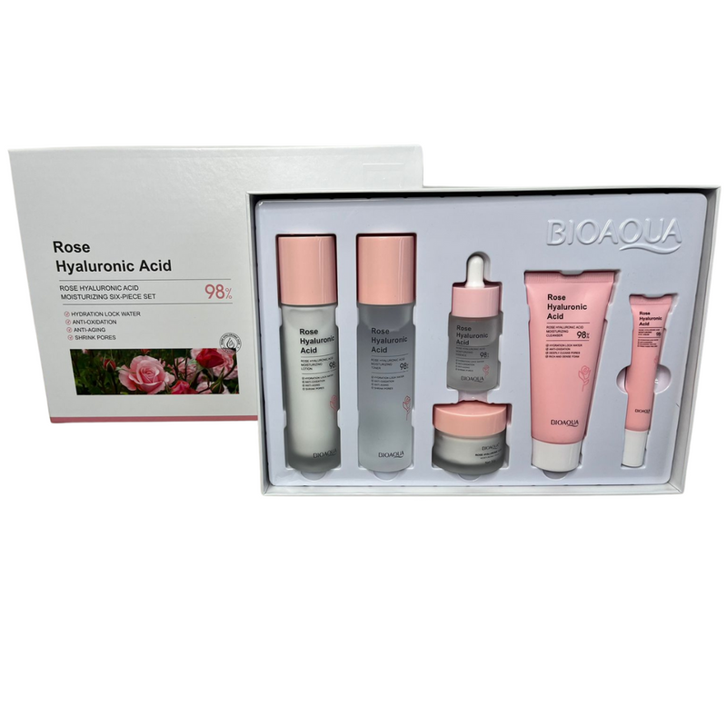 KIT FACIAL BIOAQUA HIALURONICO ROSAS X 6