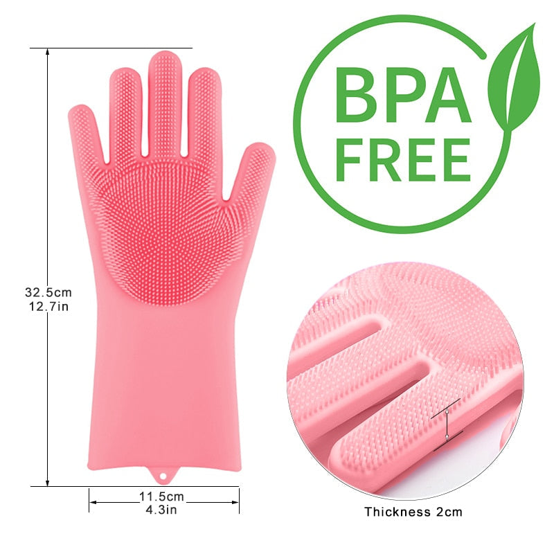 Guantes de Silicona Multiusos Antideslizante