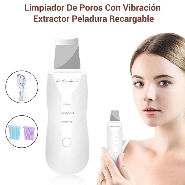 🌹 Nueva Rejuvenecedora Peeling Ultrasonico Facial 🌹 Elimiador De Impurezas y Aclarador Facial 🌸