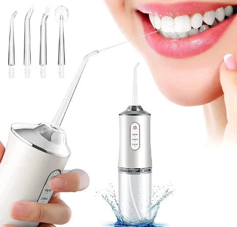 Irrigador Portátil 4 En 1 HidroDent | Sonrisa Perfecta Sin Dolor Ni Interrupciones Y En Tiempo Récord😁