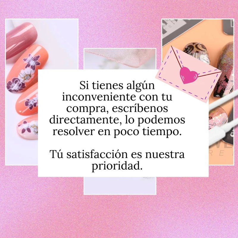 💅NAILSTAM™🎀 ESTAMPADOR DE UÑAS TRANSPARENTE💃