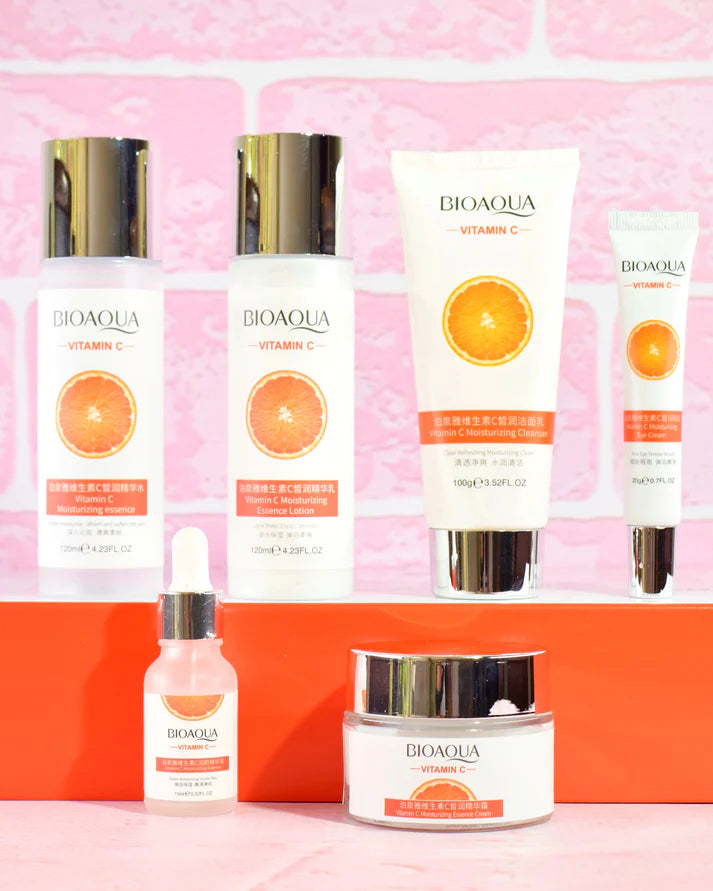 🧡Kit de lujo BioAqua Skin Care Vitamina C 🍊🌟