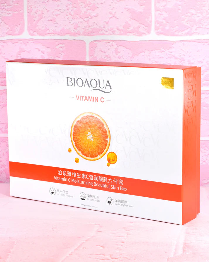 🧡Kit de lujo BioAqua Skin Care Vitamina C 🍊🌟