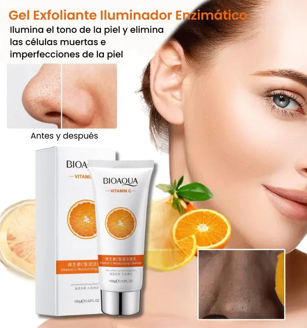 🌟 Gel Exfoliante Iluminador Enzimático - Vit C🍊