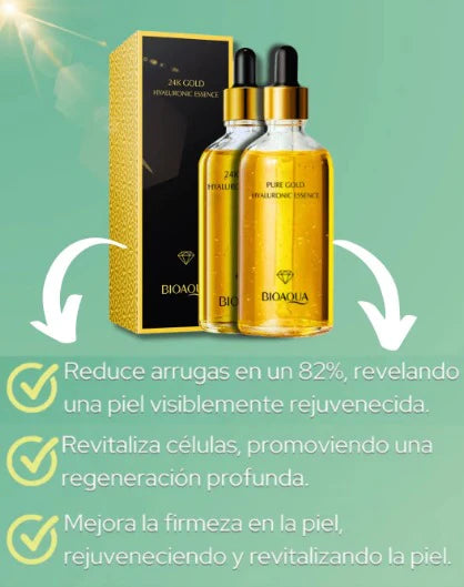 🥇Serum Bioaqua 24K GoldAura® [2X1] Antiedad Premium 💛🧈