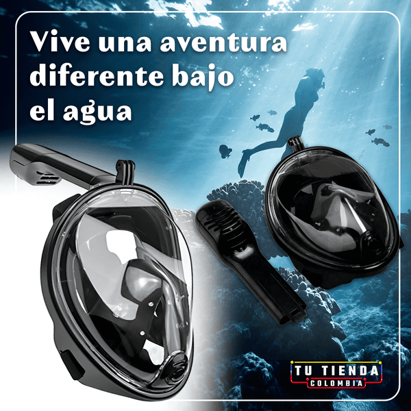 Careta Sea Snorkel® 🌊 Tamaño Universal (Para niños y adultos)