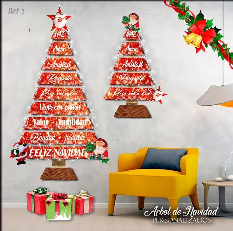 ÁRBOL DE NAVIDAD🎄(INCLUYE LUCES Y 3 ADORNOS NAVIDEÑOS)