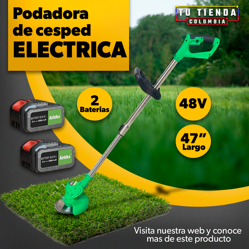 Cortadora Podadora de Césped ELECTRICA E INALAMBRICA