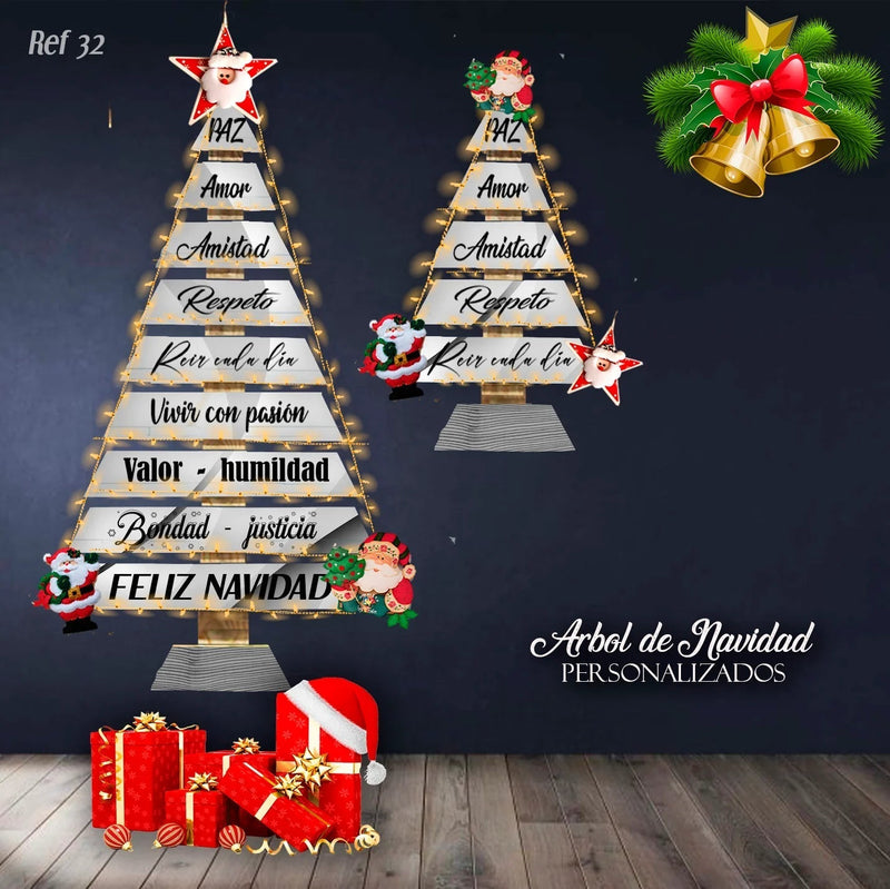 ÁRBOL DE NAVIDAD🎄(INCLUYE LUCES Y 3 ADORNOS NAVIDEÑOS)