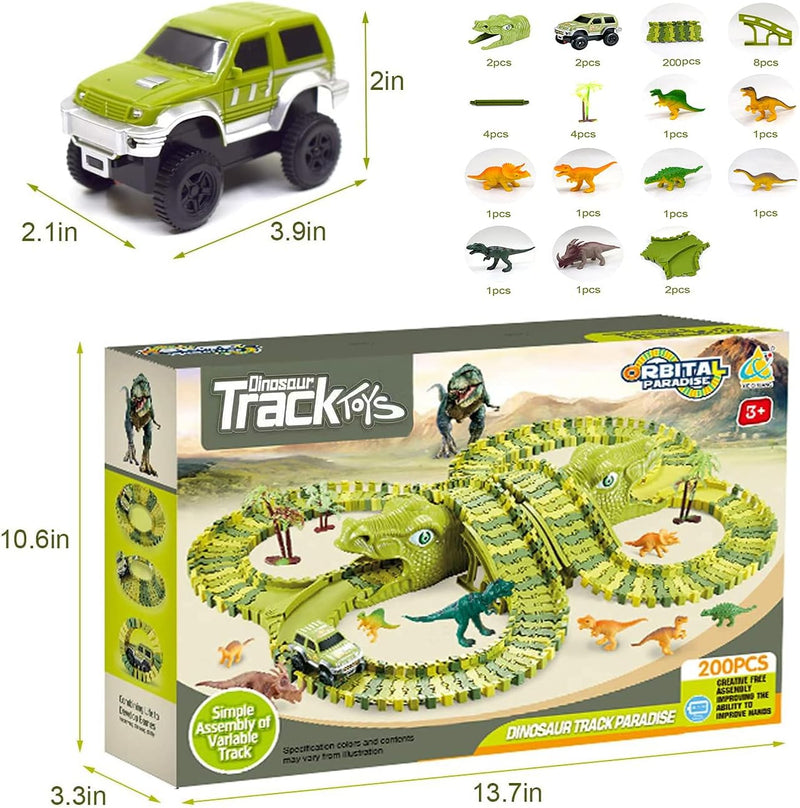 Pista de carrera - Temática de Dinosaurios